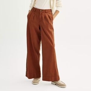 Sonoma Women's Wide Leg Pants - Rust
